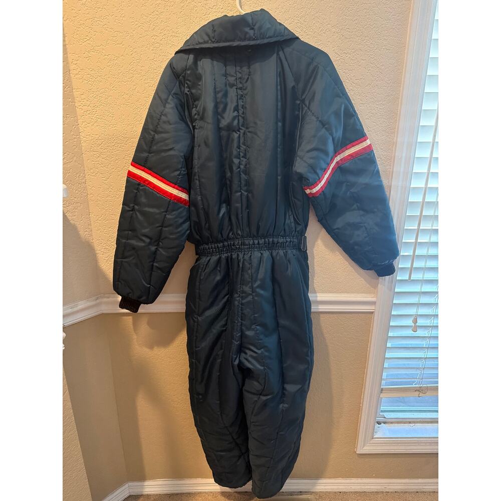 ⭐️ Unisex Vintage JCPenney Navy Snow Mobile Suit Size XL Ski - Picture 5 of 5